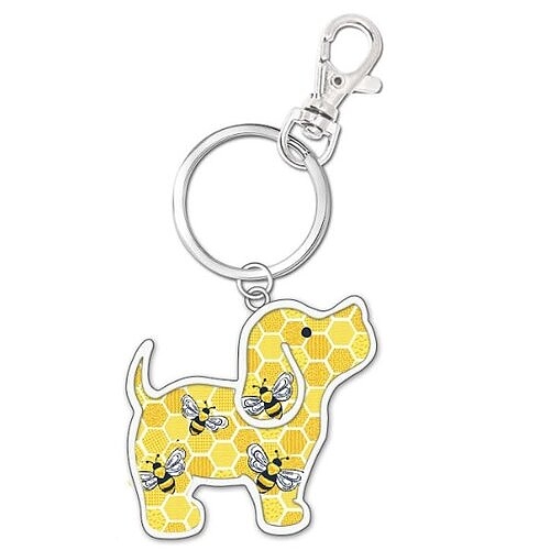 Puppie Love Keychain - Honeybee Pup
